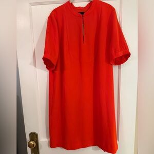 J CREW Women’s Bright Persimmon Orange dress lined size 16 NWT